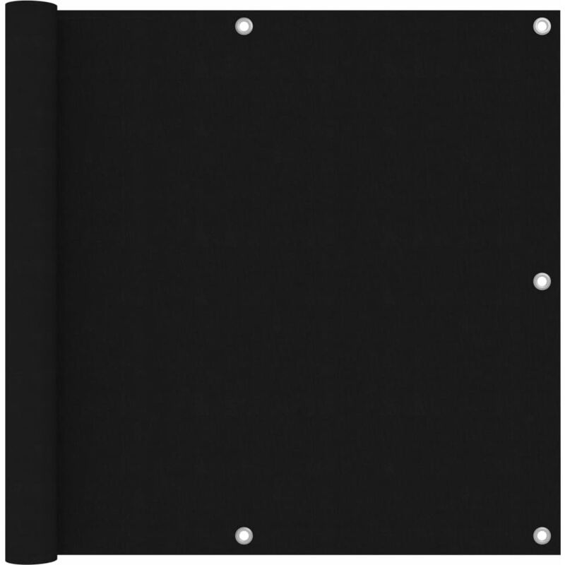 

Toldo para balcón tela oxford negro 90x500 cm