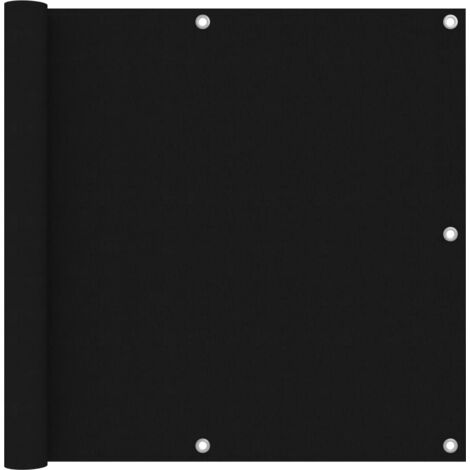 Toldo para balcón tela oxford negro 90x500 cm