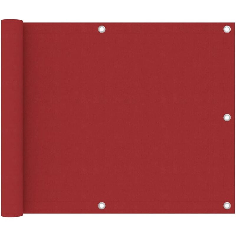 

Toldo para balcón tela oxford rojo 75x500 cm