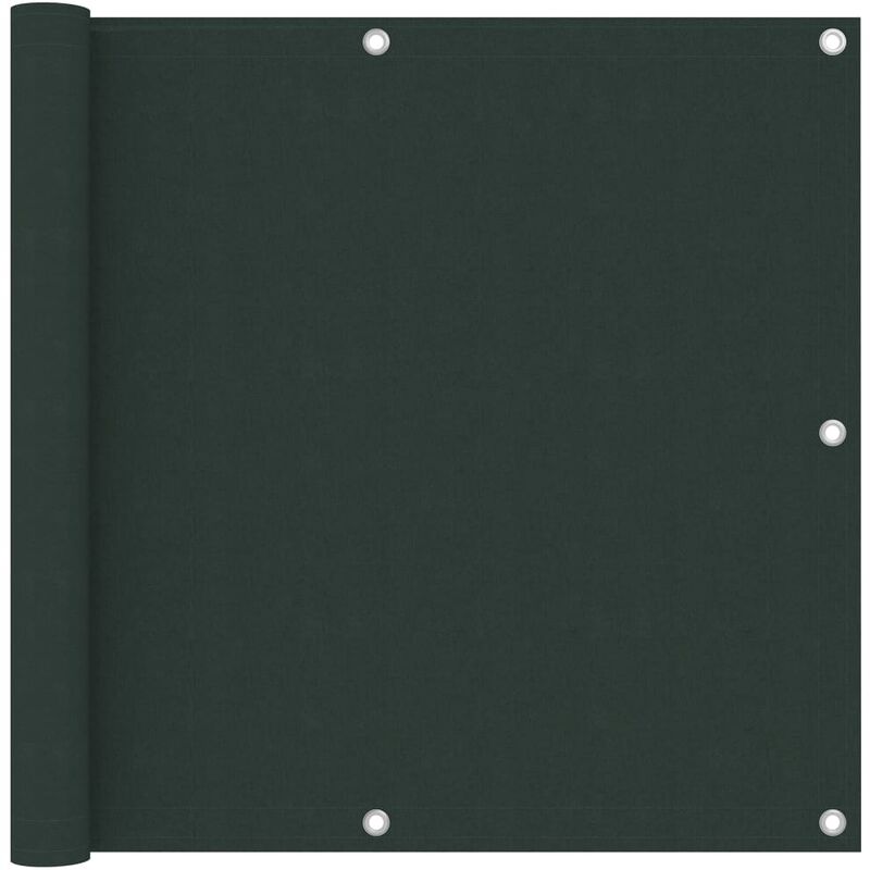 

Toldo para balcón tela oxford verde oscuro 90x500 cm