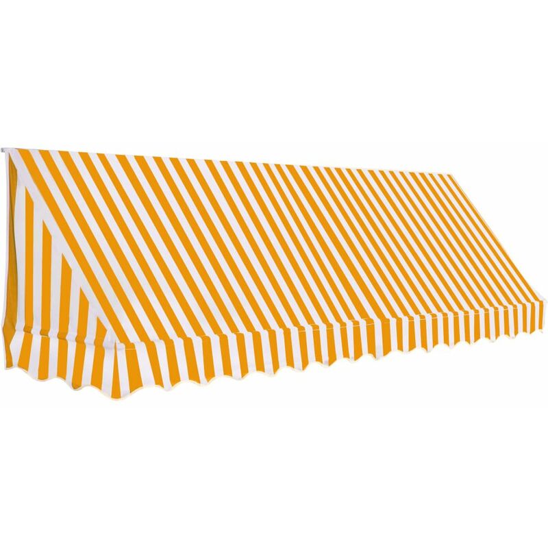 

Toldo para bar 350x120 cm naranja y blanco