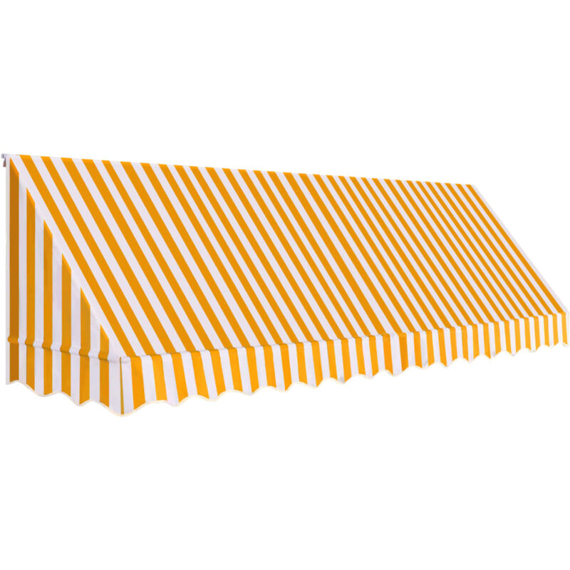 

Toldo para bar 400x120 cm naranja y blanco - Naranja - Vidaxl