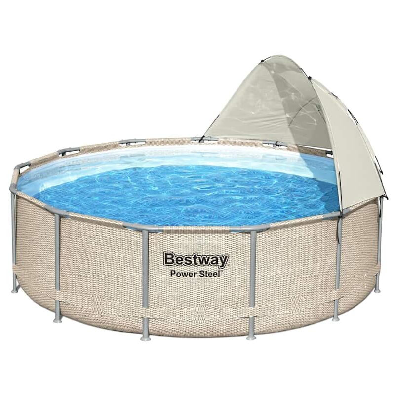 Toldo Para Piscina Desmontable Blanco Bestway