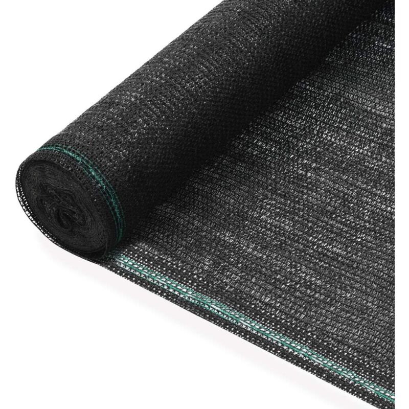 

vidaXL Toldo para Pista de Tenis HDPE 2x50 m Negro - Negro