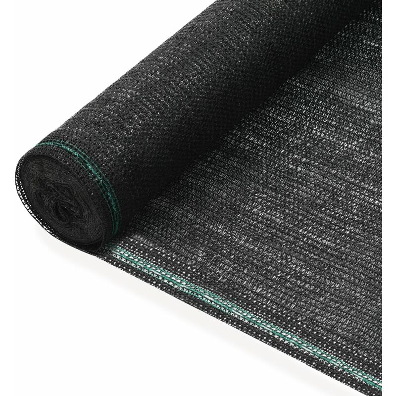 

Toldo para pista de tenis HDPE 2x25 m negro