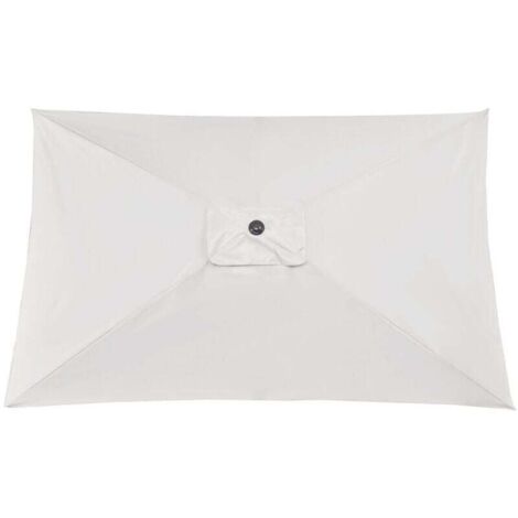 Toldo para sombrilla de patio, repuesto para sombrilla de exterior, grueso y duradero, color blanco