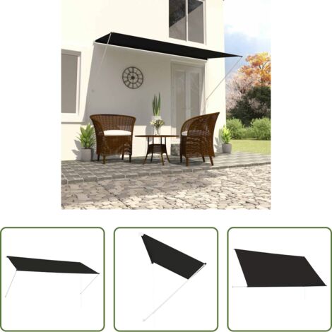 Toldo para ventana -  Toldo retráctil 300x150 cm gris antracita