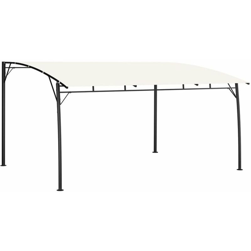 

Happyshopping - Toldo parasol de jardin color crema 4x3x2,55 m
