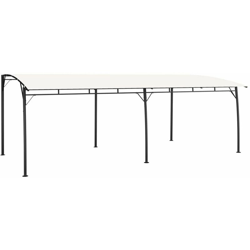

Toldo parasol de jardin color crema 6x3x2,55 m