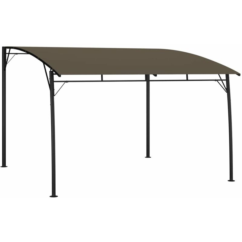 

Toldo parasol de jardin gris taupe 3x3x2,55 m