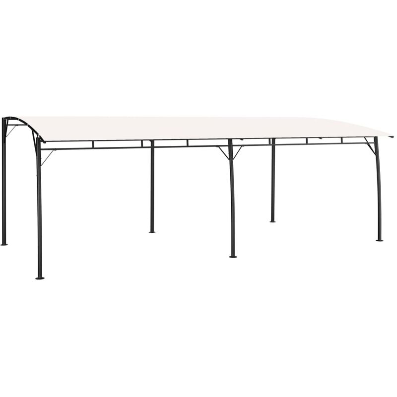 

Toldo parasol de jardín color crema 6x3x2,25 cm - Crema