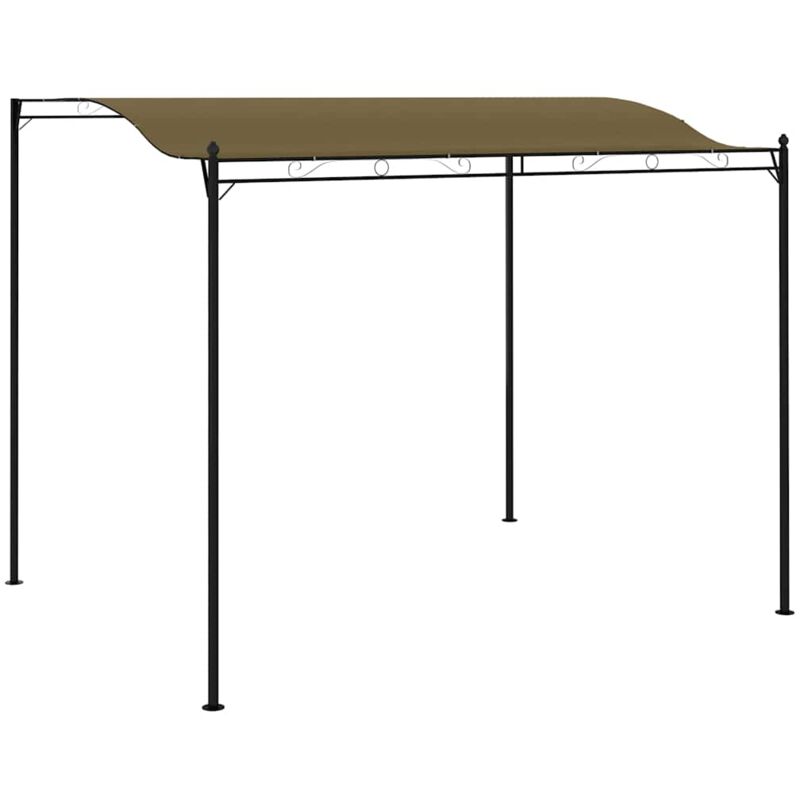 

vidaXL Toldo Parasol de Tela Gris Taupe - Gris Topo