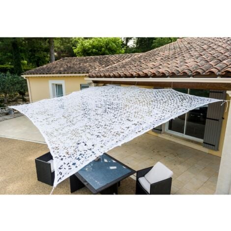 Toldo perforado blanco 4 x 5m