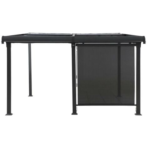 HESPERIDE Toldo pérgola pizarra Enolie 4X3,5m - Hespéride