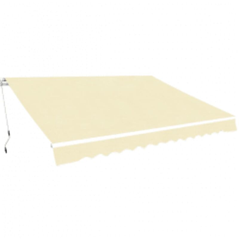 

Toldo plegable de operación manual 600 cm color crema
