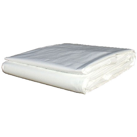 Toldo polietileno 90 gr 4x5 mt Blanco Abratools