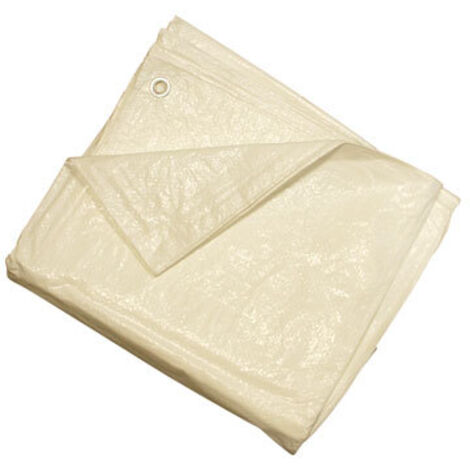 Toldo polietileno 90 gr 5x8 mt Blanco Abratools