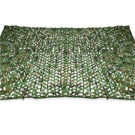 Toldo rectangular de camuflaje para exteriores, 4 x 3 m, color verde