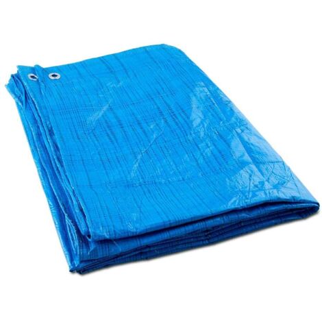 Toldo reforzado multiusos azul 3x5m