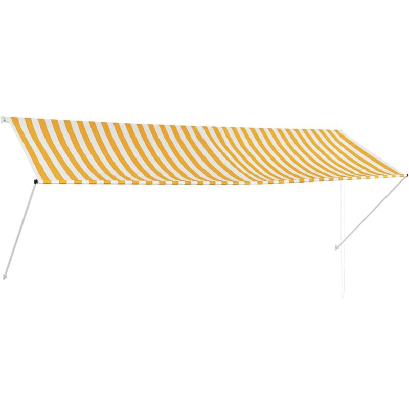 

Toldo Retráctil 350x150 cm Amarillo y Blanco - Multicolor - Vidaxl