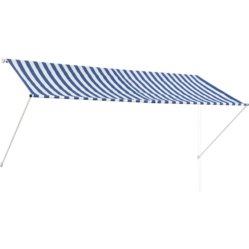 

Toldo Retráctil 300x150 cm Azul y Blanco - Multicolor - Vidaxl