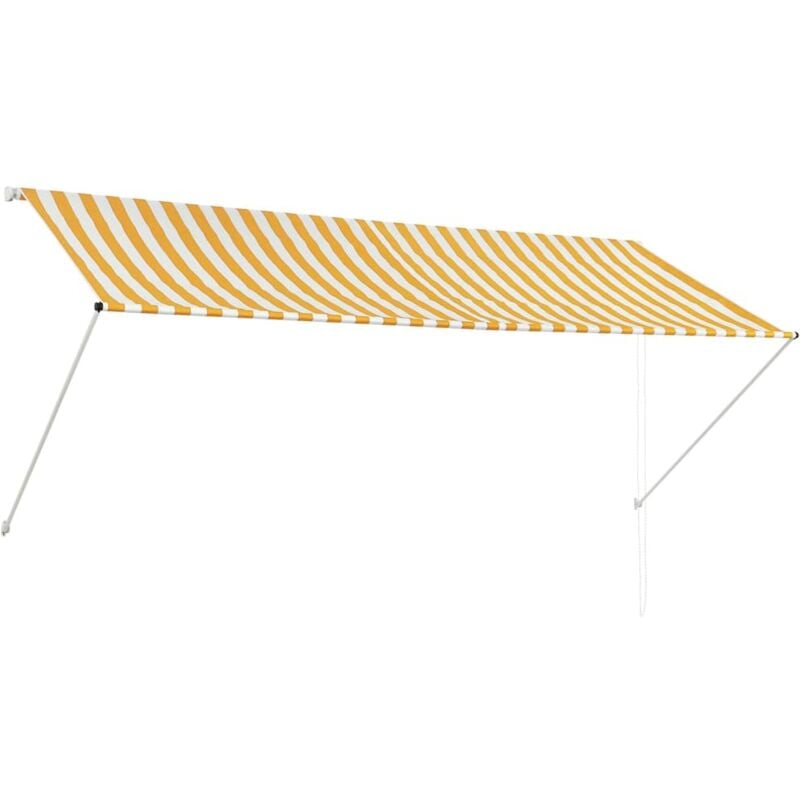 

Toldo Retráctil 300x150 cm Amarillo y Blanco - Multicolor - Vidaxl