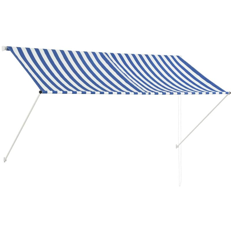 

Toldo Retráctil 250x150 cm Azul y Blanco - Multicolor - Vidaxl