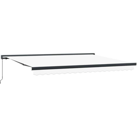 Toldo Retráctil 4 x 3 m Lona y Aluminio vidaXL