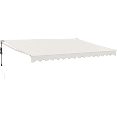 Toldo retráctil automático color crema 4x3 m vidaXL