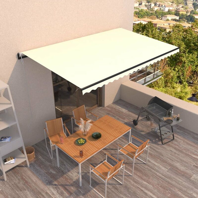

Toldo retractil automatico color crema 500x300 cm