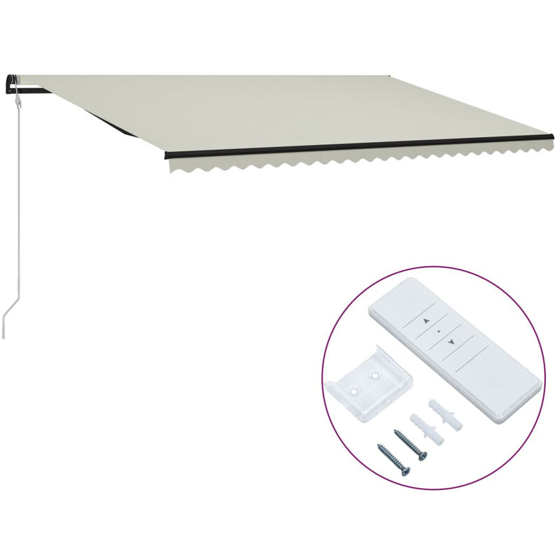 

Toldo retractil automatico color crema 600x300 cm