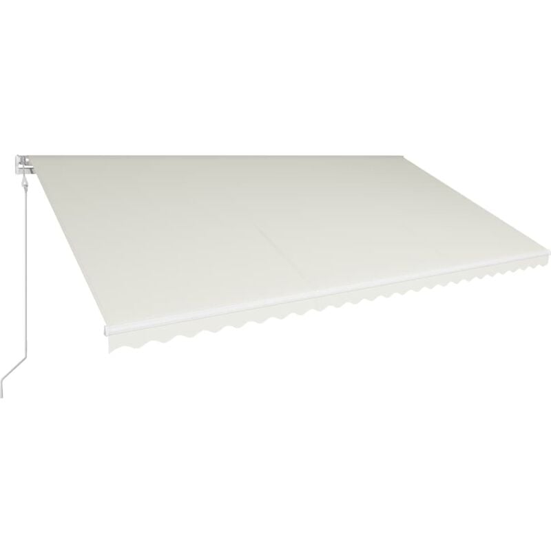 

Toldo retráctil automático color crema 600x300 cm - Crema - Vidaxl