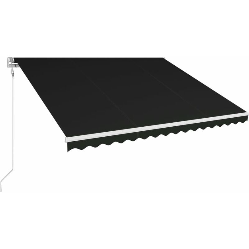 

Toldo retráctil automático gris antracita 450x300 cm - Antracita - Vidaxl