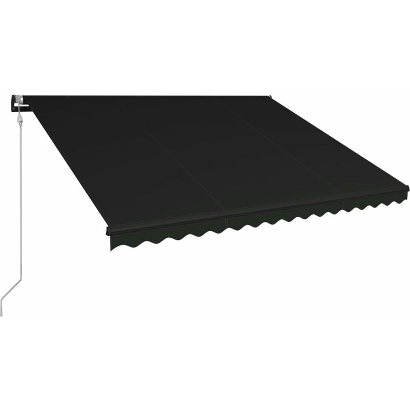 

Toldo retráctil automático gris antracita 450x300 cm - Antracita - Vidaxl
