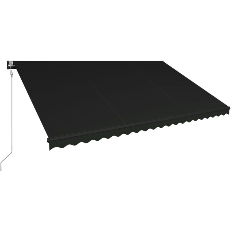 

Toldo retráctil automático gris antracita 500x300 cm - Antracita - Vidaxl