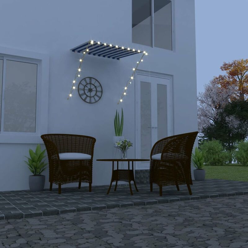 

Toldo retractil con LED azul y blanco 200x150 cm