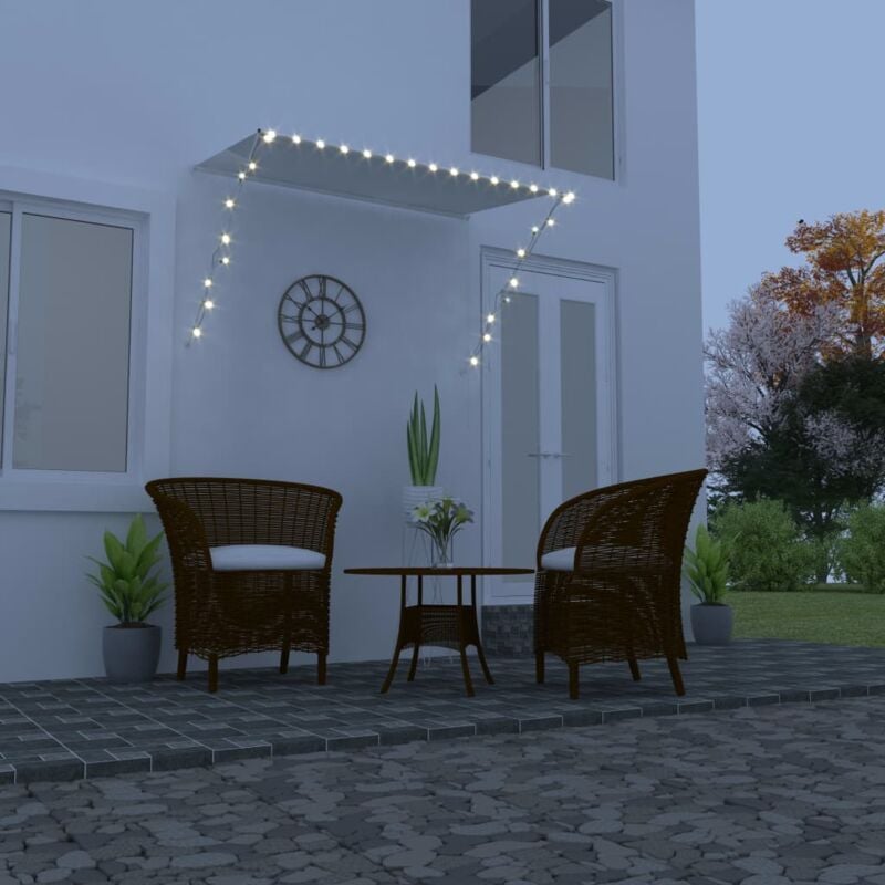 

Toldo Retráctil con LED Crema 200x150 cm - Crema - Vidaxl