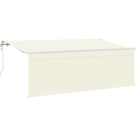 Toldo Retráctil Crema y  400 x 200 cm