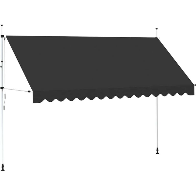 

Toldo Retráctil de Operación Manual Antracita 400 cm - Antracita - Vidaxl