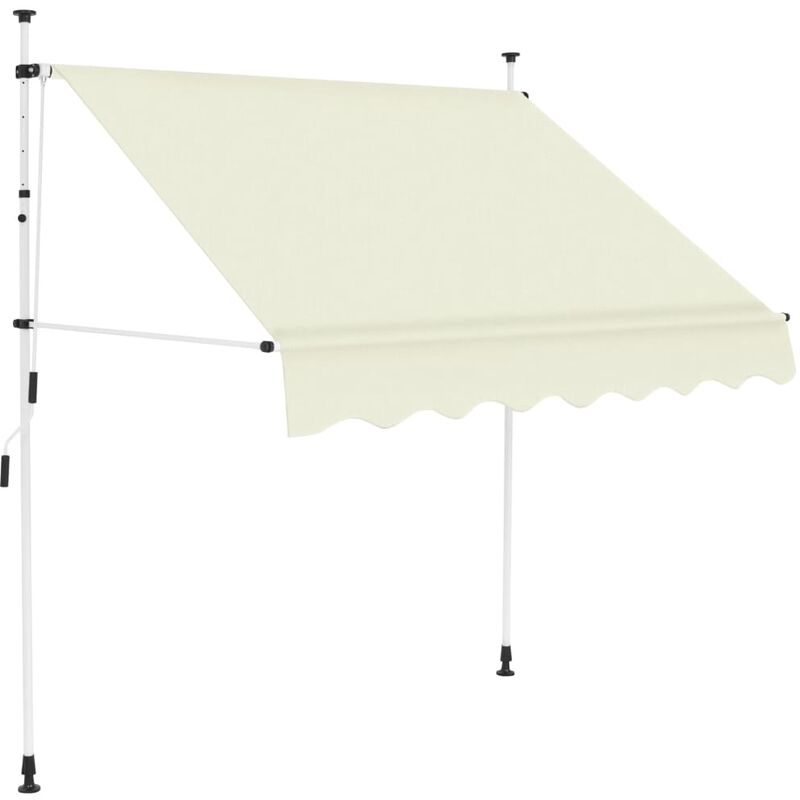 

Toldo Retráctil de Operación Manual Crema 200 cm - Crema - Vidaxl