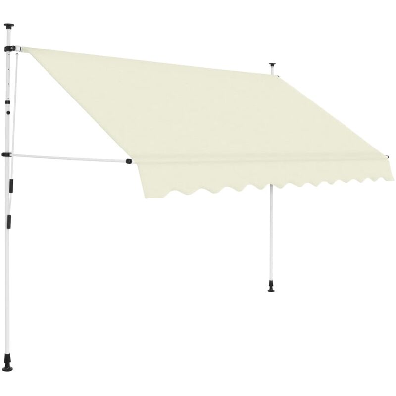 

Toldo retráctil de operación manual 250 cm crema