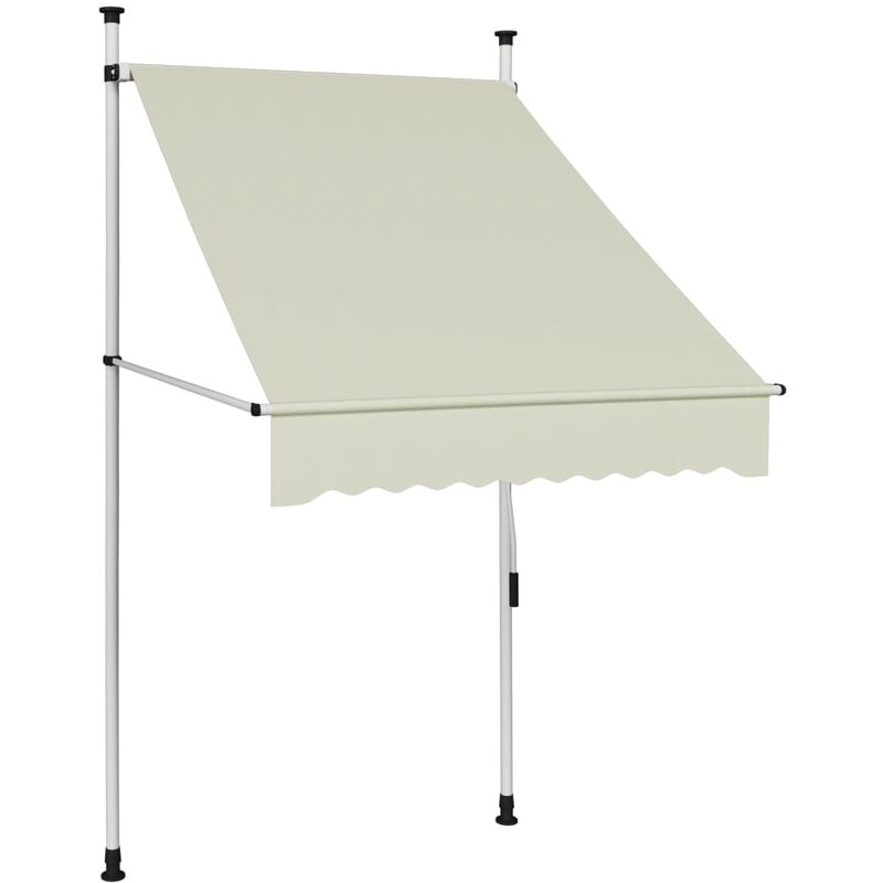 

Toldo retráctil de operación manual color crema 100 cm
