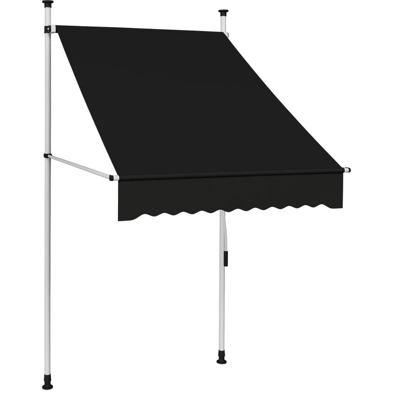 

Toldo retráctil de operación manual gris antracita 100 cm