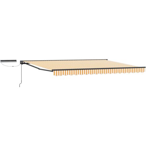 Toldo Retráctil Eléctrico Amarillo, , Antracita 4,5 x 3 m