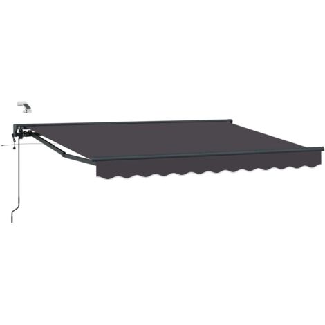 Toldo Retráctil Eléctrico Antracita 2,5 x 2 m