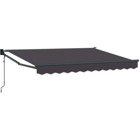 Toldo Retráctil Eléctrico Antracita 3 x 2 m