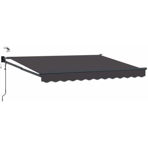 Toldo Retráctil Eléctrico Antracita 3 x 2 m