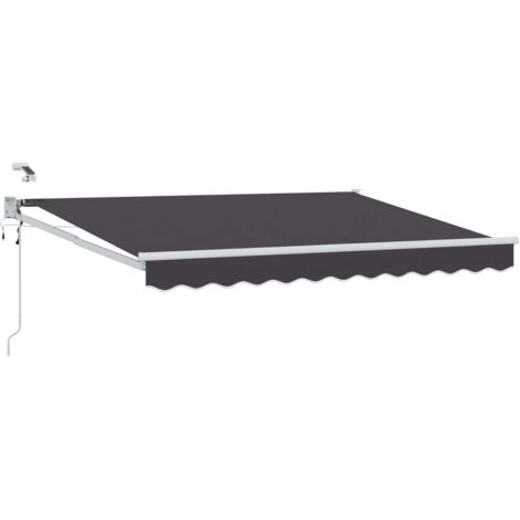 Toldo Retráctil Eléctrico Antracita 3 x 2 m