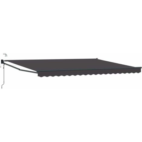 Toldo Retráctil Eléctrico Antracita 4 x 3 m