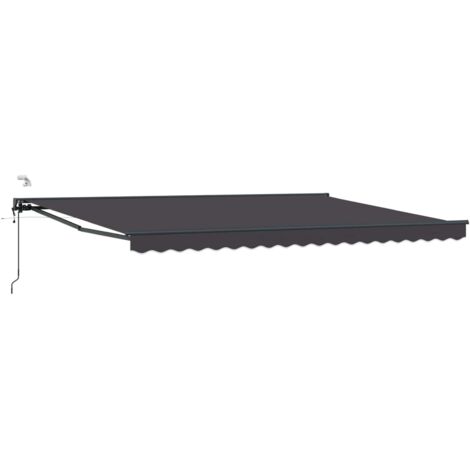 Toldo Retráctil Eléctrico Antracita 4,5 x 3,5 m